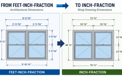 Creating an “Inch-Fraction” dimension style in AutoCAD – and using it to simplify shop drawing review