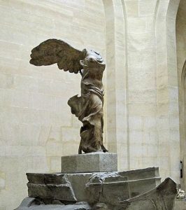 The Victory sculpture from the island of Samothrace